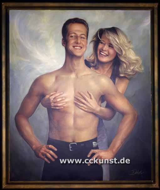 original painting Michael and Corinna